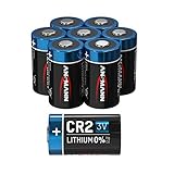 ANSMANN CR2 3V Lithium Batterie - 8er Pack CR2 Batterien geeignet für Haushaltsgeräte, Messgeräte und vieles mehr - Einwegbatterie mit 850 mAh - äußerst hitze- und kältebeständig