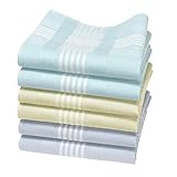 Hankiss - Taschentücher aus Bio-Baumwolle Farbe - Modell SUMMER - Größe 43cm x 43cm - 6 Stück - 100% Baumwolle GOTS-Zertifiziert