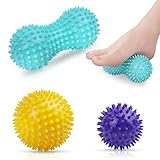 URAQT Massagebälle Faszienball, 3er Set Igelball Set,...