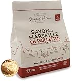 Rampal Latour - Reine weiße Seifenflocken aus Marseille mit pflanzlichen Ölen für die Wäsche - Extra feine Späne - Hypoallergen - Maschine oder Hand - Alle Temperaturen und Stoffe - 100 Waschgänge -1.