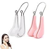 Momeski 2 Stück Nose Shaper Clips, Silikon Nasenclip Nasenheber für Nase bis Lifting, Unsichtbar Nasenbrücke Nasenklammer Nasen Massagegeräte, Beauty Shaping Werkzeug zum Glätten und Formen der Nase