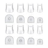 MotiveTech 16er Pack High Heels Schutzkappen Zum Gehen auf Gras, Klar