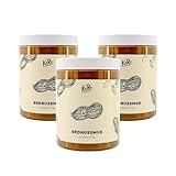 KoRo Erdnussmus - 3 x 1 kg Vorratspackung - Cremige Konsistenz - Ohne zusätzlichen Zucker* und Stabilisatoren - Aus 100% gerösteten Erdnüssen