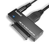 Inateck USB 3.0 zu SATA Konverter Adapter für 2.5 / 3.5 Zoll Laufwerke HDD SSD mit 12V 2A Netzteil