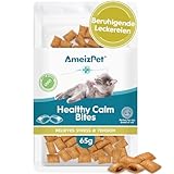 AmeizPet Katzen Leckerlies Beruhigend für Katze - Gesunde Ruhe Leckerli für Katzen 65 g (2.3 oz)