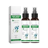 2PC Fußdesinfektionsspray mit Teebaumöl, transparentes Fußdesinfektionsspray, Teebaumöl-Fußspray, Fuß- und Schuhfrische