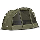 Lucx® Puma Angelzelt 1 Man Bivvy 1 Mann Karpfenzelt Carp Dome Fishing Tent 1 Person Angler Zelt Wassersäule 10.000 mm Campingzelt