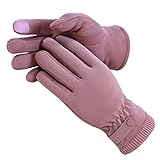 Kingmate Thermo Handschuhe Damen Winter Outdoor Fahrradhandschuhe, Warm Fleece in den Laufhandschuhe mit Touchscreen-Funktion, Farbe: Violett