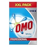 Omo Professional 100963000 Buntwaschmittel, Pulver für strahlend weiße Wäsche, hohe Flecklösekraft, für 120 Wäschen