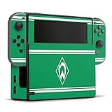 DeinDesign Skin kompatibel mit Nintendo Switch Folie Sticker Offizielles Lizenzprodukt Fußball SV Werder Bremen