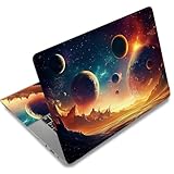 SUPERDANT Laptop Skin Schutz Laptop Skin Aufkleber Art Schutz Universell Wiederverwendbar Personalisierbar Laptops Folie Notebook Skins Aufkleber Für Notebooks Passend Für 12-15.6 Zoll Sci Fi Planet