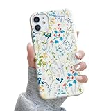 QLTYPRI für iPhone 11 Hülle, Cute Floral Flower Pattern Ästhetische Handyhülle, Erhöhte Kamera Schutz Weiche Slim TPU stoßfest Schutzhülle Handyhülle für Mädchen Frauen - Bunte Blumen