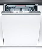 Bosch SMV4ECX14E Serie 4 Smarter Geschirrspüler vollintegriert, 60 cm breit, Besteckschublade, Made in Germany, Silence Programm besonders leise, Rackmatic höhenverstellbarer Oberkorb, Einbau