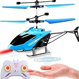 XUBX Fliegende Spielzeuge, Kinder Fliegender Helikopter, Infrarot-Induktionsroboter Mini Hubschrauber, Ferngesteuerte Hover Fliegender mit Handsensor Infrarot-1