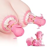 Sex Spielzeug für die Frau – Nippelklemme für Frauen mit 10 Vibrationsmodi, manuellem und abnehmbarem Saugstimulator, Vibration für Frauen, vibrator, Vibratorensets für frauen, Sexspielzeug Set dildo