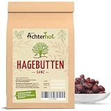 Hagebutten ganz getrocknet 10kg | naturreine, ganze Hagebutten ohne Zusatzstoffe | ideal zur Herstellung von Marmelade und Tee | auch für Pferde und Hunde geeignet | vom Achterhof