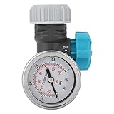 Wasserdruckventil, Wasserdruckminderer G3 / 4in Innengewinde mit Manometer Bewässerungsregler für den Garten, geeignet für den Garten