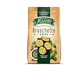 Maretti Bruschette Chips - Sweet Basil Pesto - Brotchips mit süßem Pesto - Bruschetta Chips - 150g