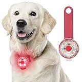 Fttouuy Sicherheits LED Blinklicht für Hunde, Katzen - USB Wiederaufladbar LED Licht Leuchtanhänger Hund, 3 Blinkmodis wasserdichte Sicherheit Haustier Lichter