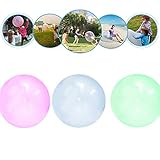 3 Stücke Aufblasbare TPR Blase Ballons Reißfeste Ballons Stretch Firm Ball zu 50 cm / 20 zoll, Für Spielen Im Freien und Ideal für Jungen und Mädchen (3 PCS)