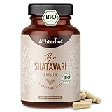 Shatavari Kapseln Bio 160 Kapseln | 500mg pro Kapsel | laborgeprüft 100% reines Naturprodukt | Shatavari Pulver in Bio-Qualität | Ayurveda für Frauen | vegan | vom Achterhof