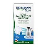 HEITMANN pure Reine Sauerstoffbleiche | Bleichmittel aus Aktiv-Sauerstoff und Soda für Wäsche, Geschirr & Gegenstände | Entfernt Flecken, Verfärbungen & Gerüche | Lebensmittelgerechtes Pulver | 350 g