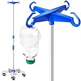 AIESI® Infusionsständer aus EDELSTAHL mit 4...