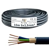 NYY-J 5x2,5 mm² 10m Erdkabel Starkstromkabel in Beton Erdreich nach DIN VDE 0276 M43