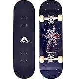 Apollo Kinder Skateboard, kleines Komplett Board mit ABEC 3 Kugellagern und Aluminium Achsen - Coole Designs für Kinder und Jugendliche - Holzboard - Cruiser Boards für Mädchen und Jungen