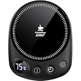 Tassenwärmer, Schnelle Erwärmung, Kaffeewärmer mit Automatische Abschaltung, 4 Temperatureinstellungen 1-12H Timer, Smart Elektrischer Getränkewärmer, Geeignet für Kaffee Kakao Milch Teegetränke
