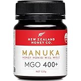 New Zealand Honey Co. Manuka Honig MGO 400+ | Aktiv und Roh | Hergestellt in Neuseeland | Zertifiziertem Methylglyoxal Gehalt | 125g