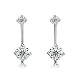 TTDGYYXW Ohrstecker für Damen, doppelt rund, klar, hell, 5a-Kubikzirkonia-Ohrringe, edler Schmuck 1