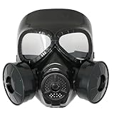CREATIV DISCOUNT Spielzeug PVC-Gasmaske, schwarz, größenverstellbar