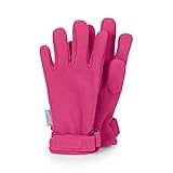 Sterntaler Fingerhandschuhe aus wasserabweisendem Microfleece mit Klettverschluss, Alter: 3-4 Jahre, Größe: 3, Magenta