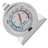 MUCKLILY Ofenthermometer Temperaturanzeige Für Pizza Thermometer Für Lebensmittel Temperaturmessung Beim Kochen Küchengerät Backtemperaturtester Fleisch Kleine Werkzeuge Rostfreier Stahl