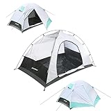 EchoSmile Camping Zelt,1-2 Personen Kuppel Zelt,3-4 Saison Wasserdichtes & Winddichtes Ultraleicht Zelt,UV-beständig,Kleine Packungsgröße Geeignet für Erwachsene, Wandern, Camping, Outdoor