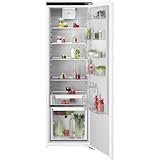 AEG Einbau-Kühlschrank 178cm, Serie 6000 DynamicAir: gleichmäßige Kälteverteilung auf allen Ebenen, Kühlaum 310L, SoftClosing, LCD-Display, Schnell-Kühlen-Funktion, Türalarm, Festtür, TK6DS18WEC