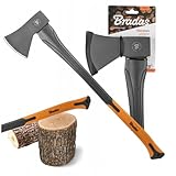 Bradas GARDEN CARE - Universale Axt - äxte - Beil aus gehärtetem Stahl & Fiberglas - Perfekt für Holzspalten & Gartenarbeit - Garten – KT-SF1125 – 1250g