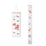 Xinzistar Messlatte Kinderzimmer Kinder Wachstum Messlatte Kind Holz Aufhängen Herrscher Wall Chart Höhe Diagramm Messleiste für Mädchen Junge Schlafzimmer Kinderzimmer (Tiere)