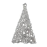 Eleganter Weihnachtsbaum Kohlenstoffstahl Stanzformen DIY Scrapbooking Fotoalbum Metallschablonenformen