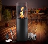 flammtal Standkamin COLUMN für Garten Terrasse Balkon Deko...