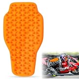 DGMI Rückenprotektor Motorrad, 42*23cm Abnehmbare Motorradprotektoren, Rückenprotektor, Protektoren Motorrad für Motorrad, Fahrschutz, Ski, Snowboard, Orange