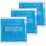 IEA Medical Kalt Warm Kompressen | 3er Set | 13x14 cm | Kühlpacks für Prellungen, Insektenstiche und andere Schmerzen | wiederverwendbare Gel-Kühlkissen (3er Set Kompresse S)