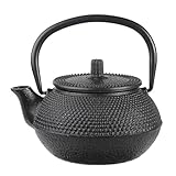 300/650/1200 ml antike Teekanne aus Gusseisen mit abnehmbarem Edelstahlnetz, Trinkkessel for Kochen von Wasser Schnellkochkessel(300ML)