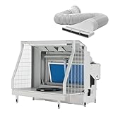 XPOtool Airbrush Absauganlage mit Wasserwand 11m³/min, Wasserfall Wasserschild mit LED und Lüfter zur Farbnebel Absaugung