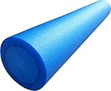 mediparts GmbH MEDDAX Pilates Rolle, Pilatesrolle Faszienrolle 15 x 90 cm Flexibler Hartschaum blau inkl. Profi Übungsposter