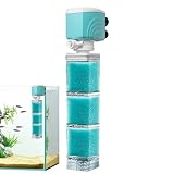 SVCEQZE Aquarium Pumpe - Tauchpumpe für Aquarium Innenfilter | Filterschwamm System für Gesellschaftsaquarium Anfänger Teich Süßwasser Salzwasser Zoofachgeschäft
