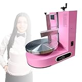 Automatische Kuchendekorations-Beschichtungsmaschine, Drehteller mit einstellbarer Geschwindigkeit for 4-12-Zoll-Kuchen, Kuchenglasurmaschine, for Verteilen von Sahne in Konditoreien(Red)
