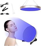 Solarium Für Zuhause,50W Tragbare Bräunungslampe mit solarium brille,Bräunungslampe mit 250 LEDs 460NM, Faltbares Seinstellbares Ständer,Gesichtsbräuner Sonnenlampe für Körper und Gesicht (Silver)