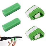 2er-Pack Scheibenwischer Schneider,Scheibenwischer Nachschneider,Scheibenwischer Abzieher,Mit 2schwammreinigungstüChern,Auto Scheibenwischer,Autowischer ScheibenschäRfer,Scheibenwischerblatt Reparatur